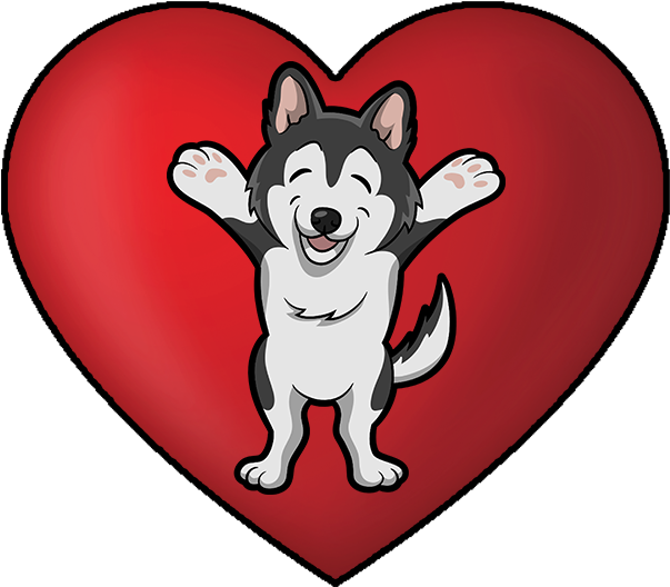 My Huskymoji Dog Stickers Messages Sticker-10 - Sticker Clipart (618x618), Png Download