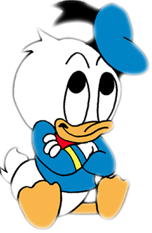 Tubes Disney - Donald Duck Baby Clipart - Png Download (500x768), Png Download