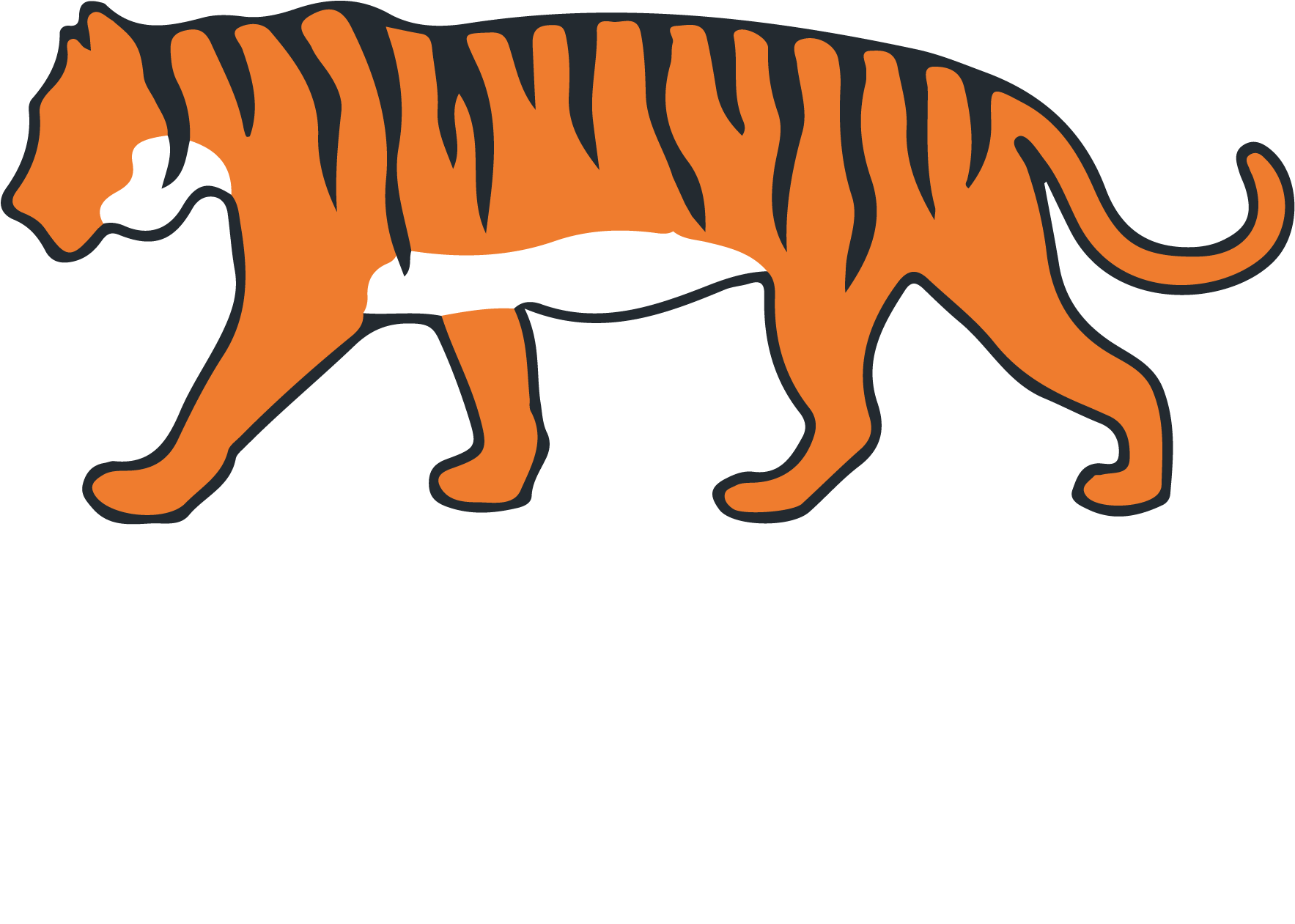 Tiger Family Chiropractic - Side Tiger Clip Art - Png Download (1834x1344), Png Download