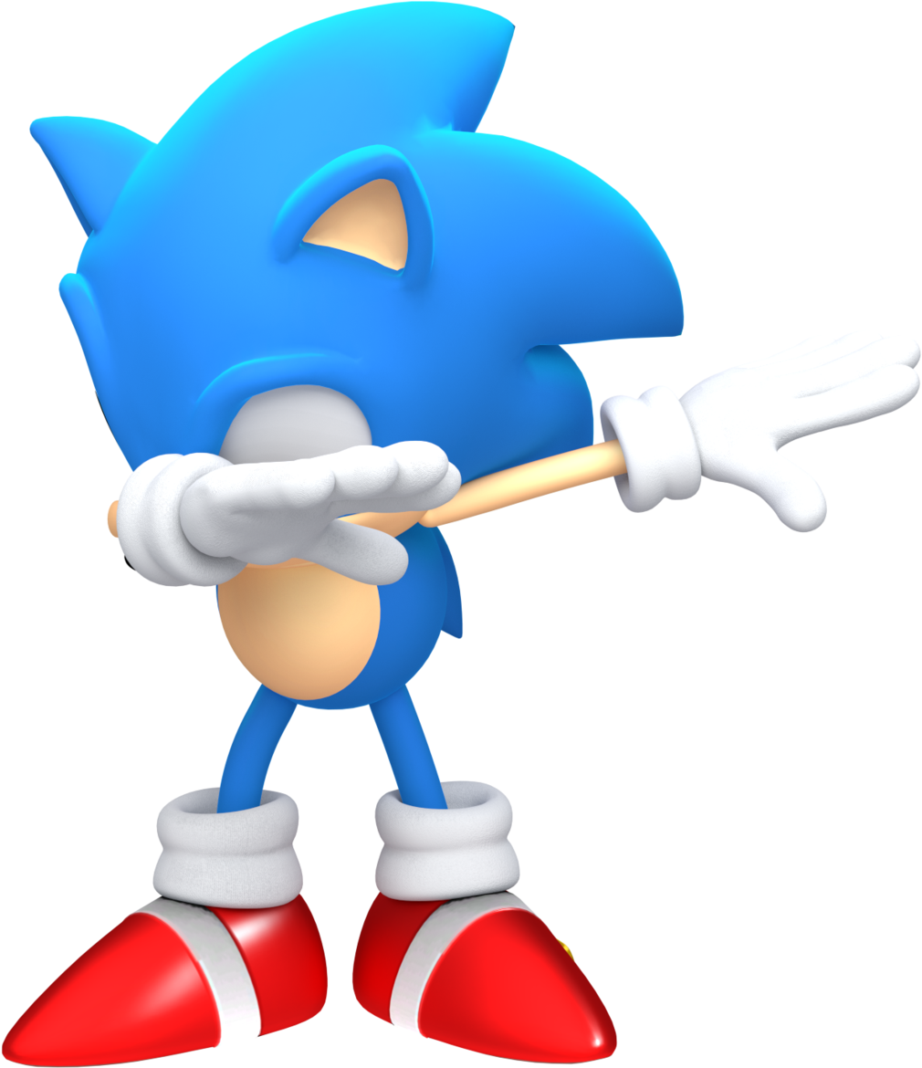 Dab Sonic Clipart (1024x1181), Png Download