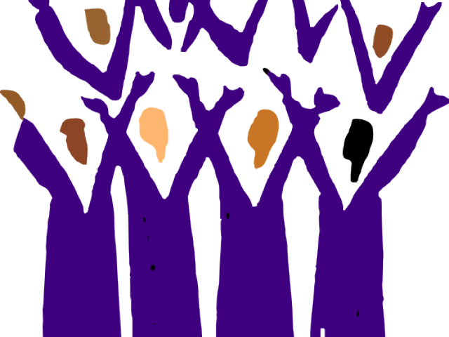 Worship Cliparts - Black Choir - Png Download (640x480), Png Download