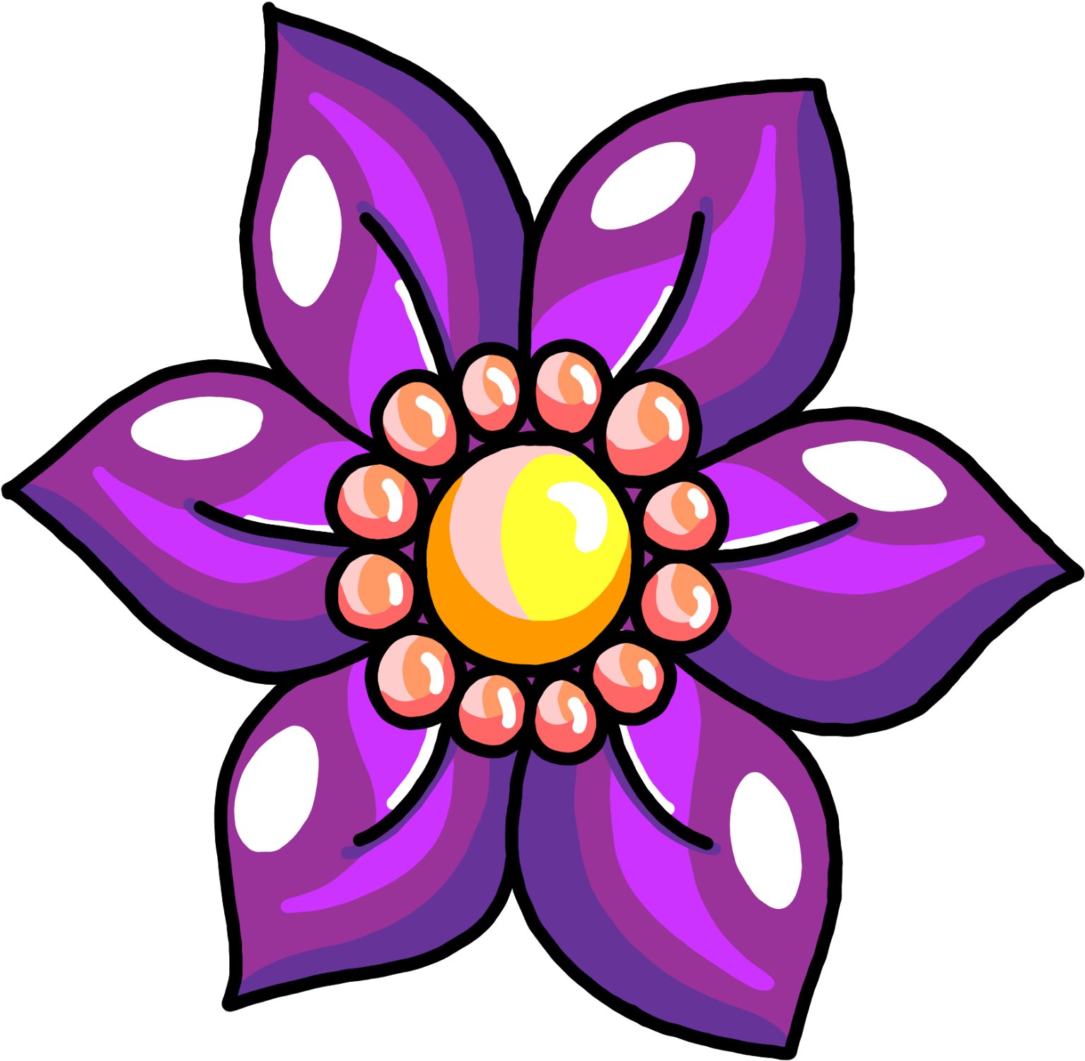 Free Flower Clip Art - Flower - Png Download (1600x1563), Png Download