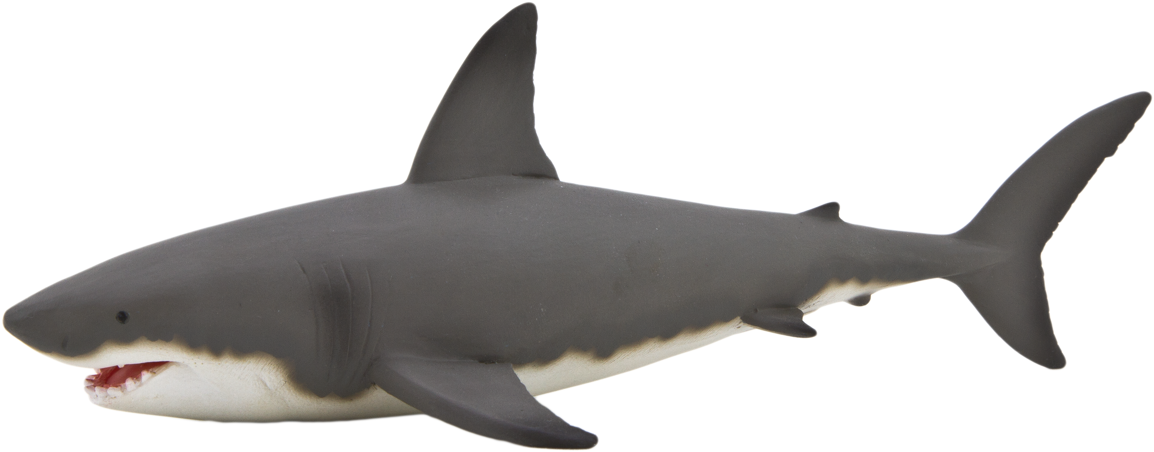 Great White Shark Clipart Gray Shark - Great White Shark Figure - Png Download (4021x2680), Png Download