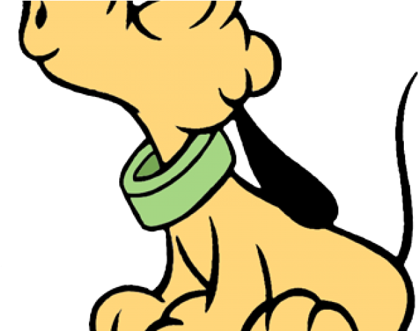 Disney Pluto Clipart Sitting - Png Download (640x480), Png Download
