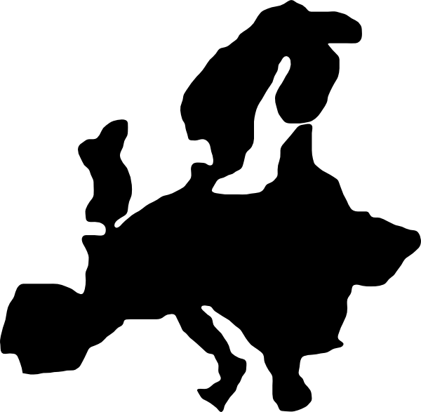 Europe Outline Clipart (600x587), Png Download