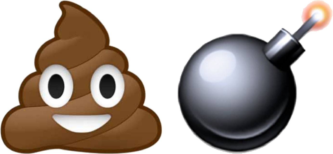 Emoji Clipart Glitter - Iphone Bomb Emoji Png Transparent Png (1452x672), Png Download