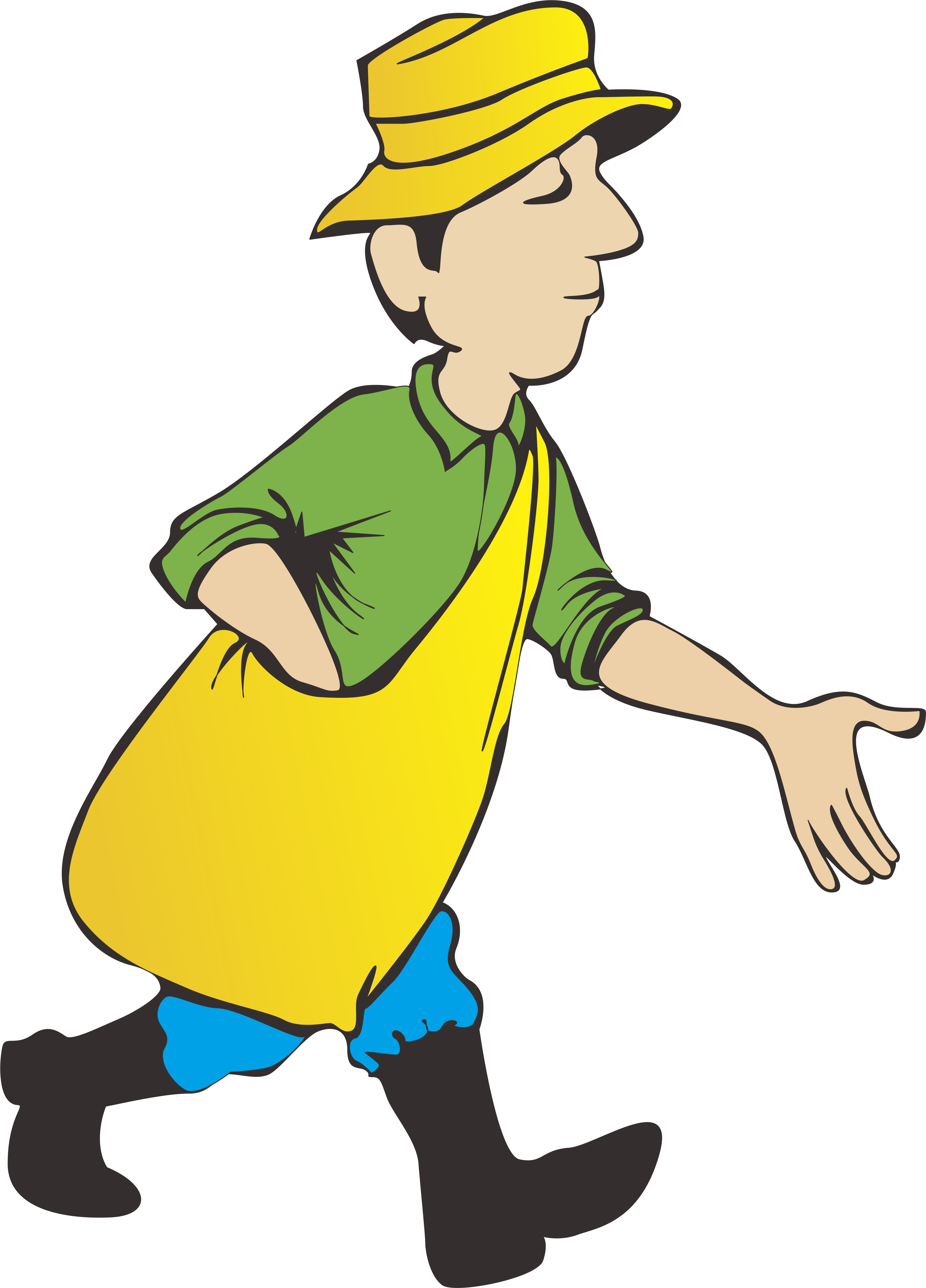 Svg Transparent Download Agriculture Clipart Farmer - Dibujo Animado De Agricultura - Png Download (3694x5136), Png Download