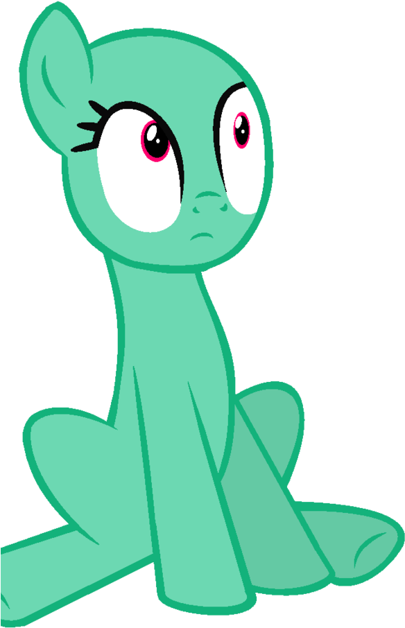 Clip Art Sit Down Clip Art - Mlp Sitting - Png Download (696x1147), Png Download