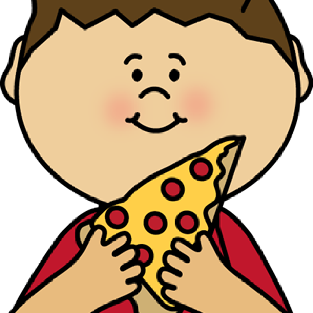 Eating Pizza Clipart Boy Eating Pizza Postacie Do Opisania - Blow Bubble Gum Clip Art - Png Download (1024x1024), Png Download