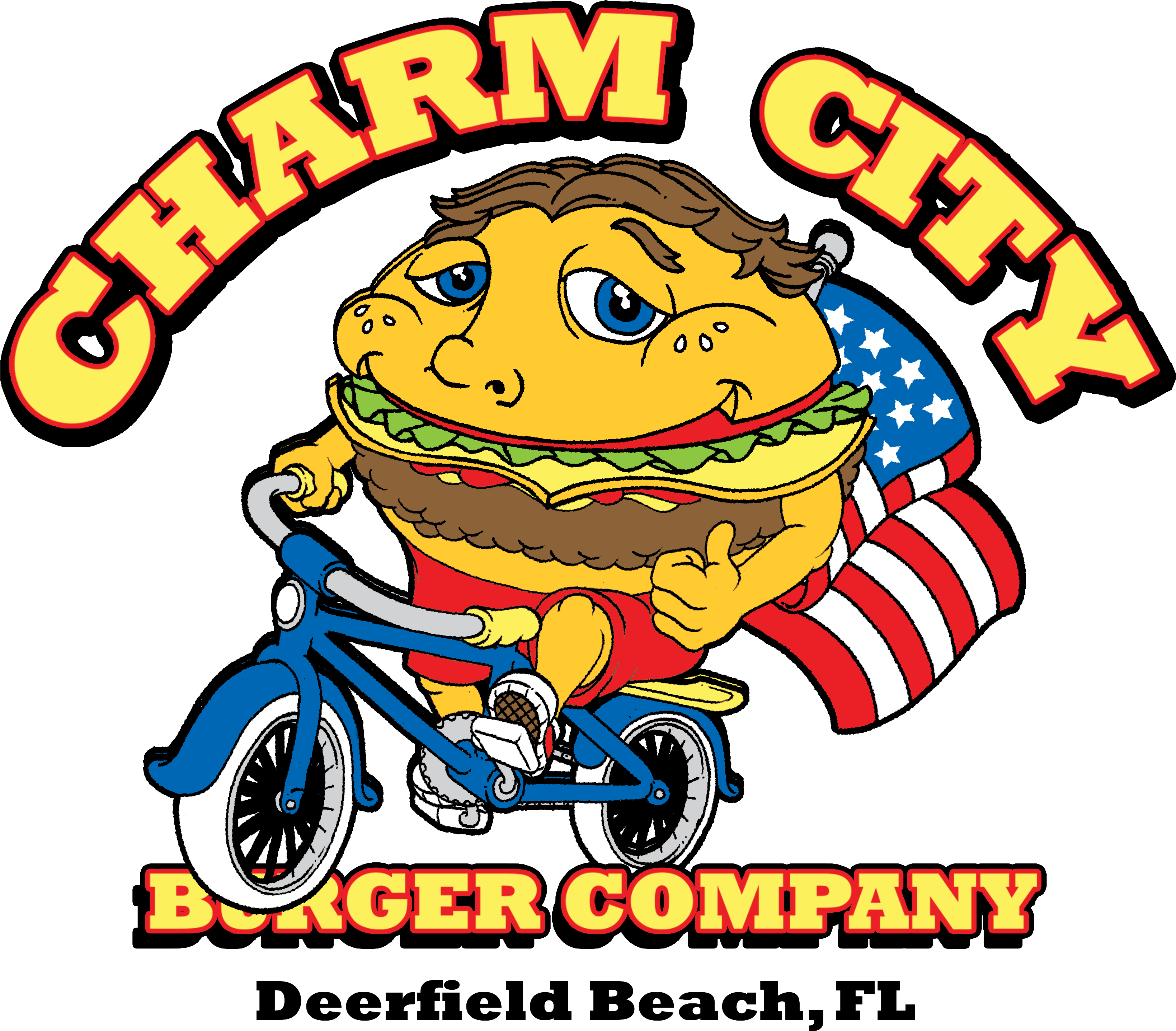 Charm City Burger Co Burgers United States - Charm City Burger Company Clipart (3600x3600), Png Download