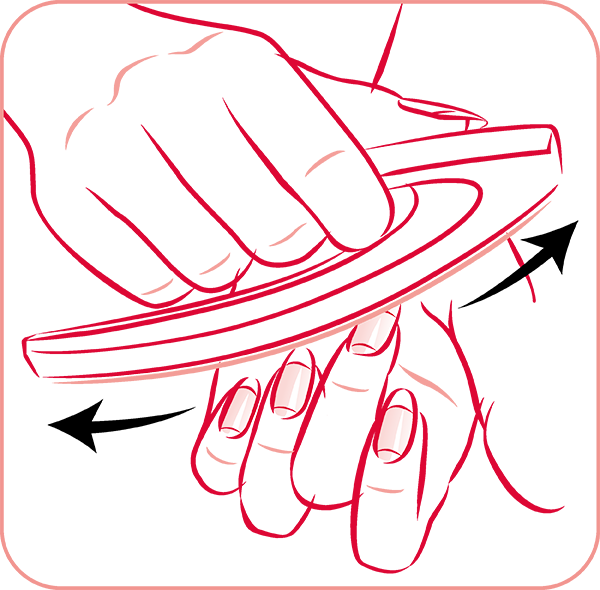 Polish To A Luxurious Shine With The Pink Nail Buffer Clipart (600x590), Png Download