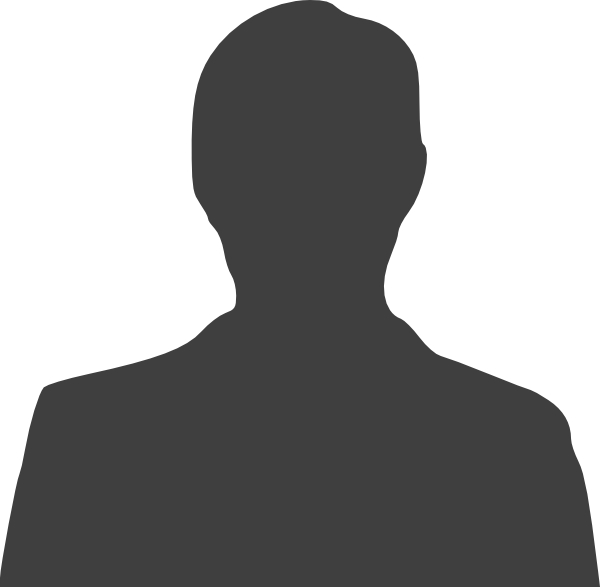 Silhouette Man Clipart (600x587), Png Download
