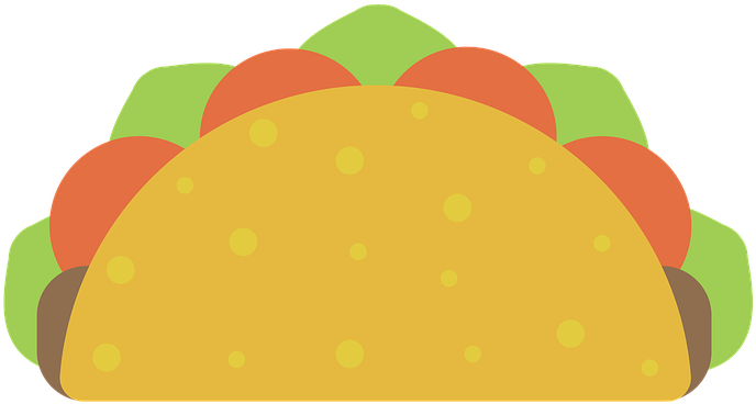 Taco Clipart Taco Dinner - Taco Clipart Transparent Background - Png Download (640x480), Png Download