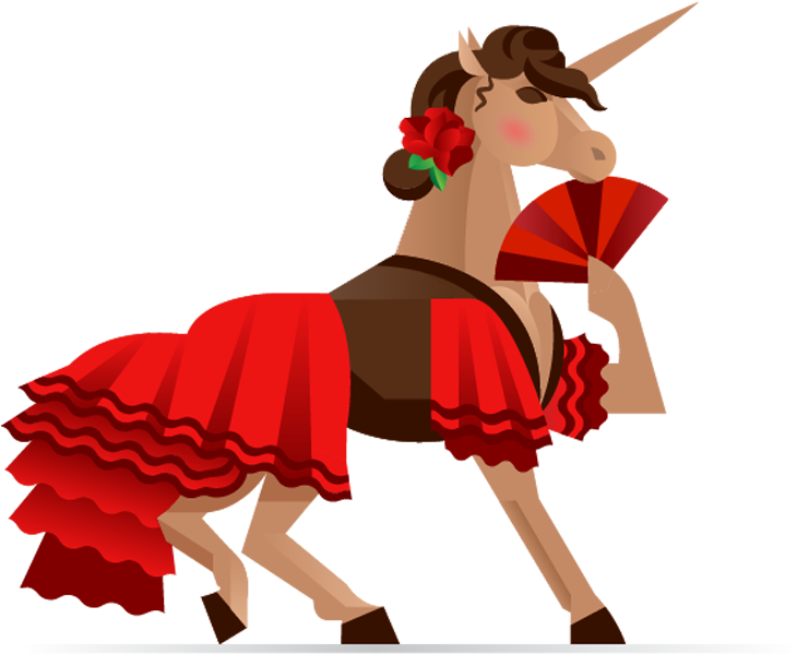 Madrid - Unicorn Clipart (729x656), Png Download