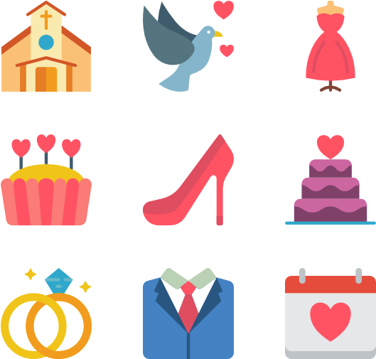 Wedding Clipart (600x564), Png Download