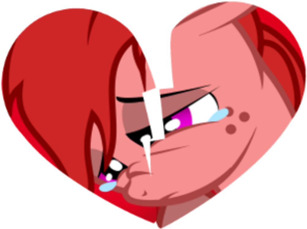 Broken Heart Divorce Crying Love - Cartoon Broken Heart Png Clipart (1003x750), Png Download