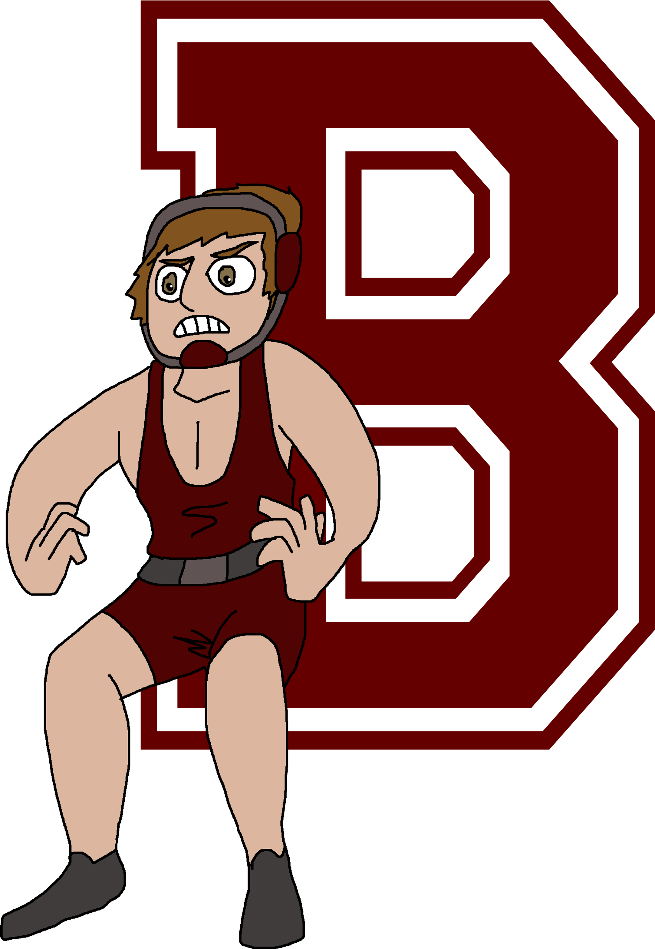 Beaver Brae Broncos Hockey - Bishop Eustace Preparatory School Clipart (2164x3131), Png Download