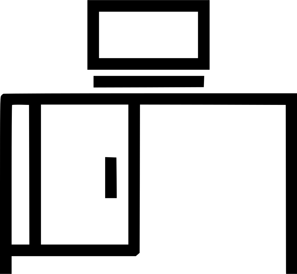 Transparent Download Desk Furniture Home Png - Desk Clipart (980x904), Png Download