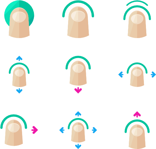 Pointing Clipart Finger Touch - Png Download (600x564), Png Download