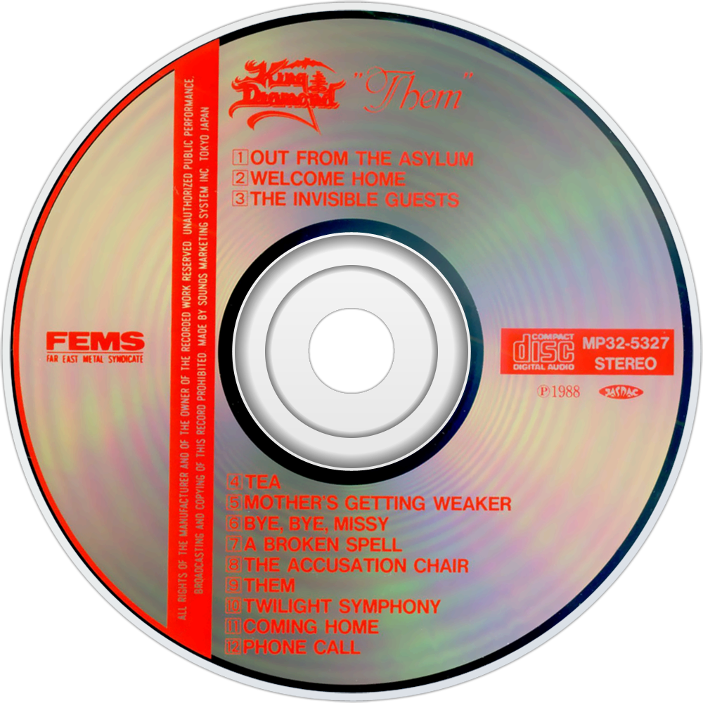 King Diamond “them” Cd Disc Image - King Diamond Clipart (1000x1000), Png Download