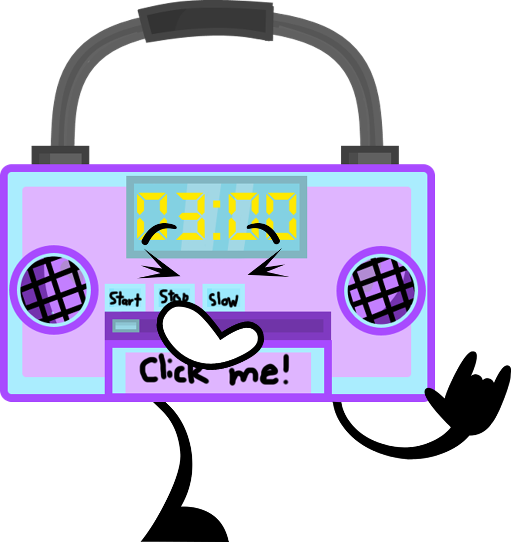 Boombox's New Pose - Bfdi Boom Box Clipart (1038x1098), Png Download