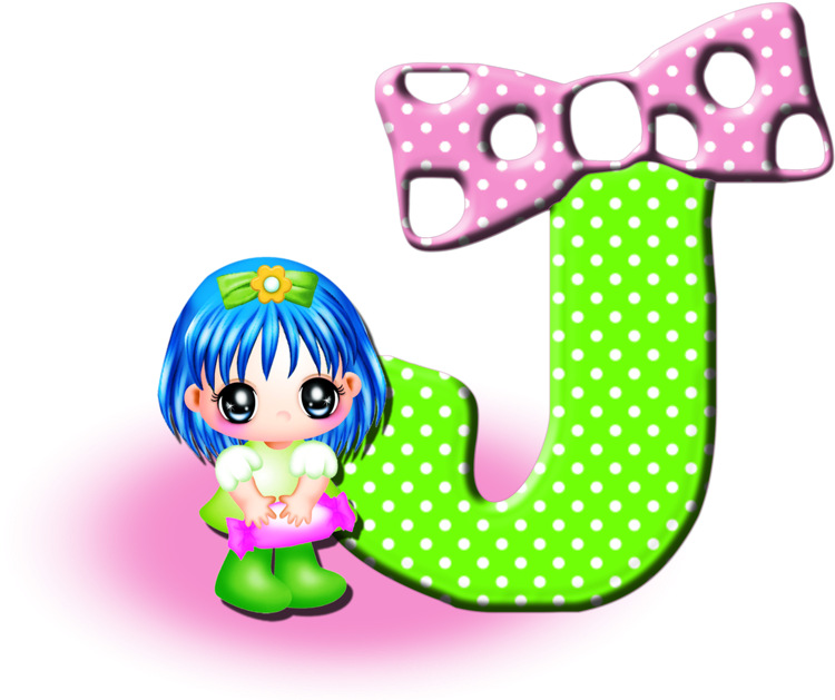 B *✿* Letter J, Alphabet Letters, Art Girl, Initials - Letter Clipart (800x640), Png Download