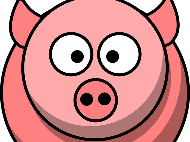 Quiz On The Unbelievable Top Secret Diary Of Pig - Custom Pink Pig Cartoon Throw Blanket Clipart (661x496), Png Download