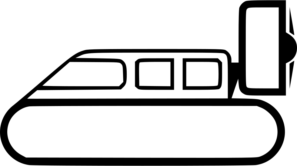 Png File - Hovercraft Vector Png Clipart (980x548), Png Download