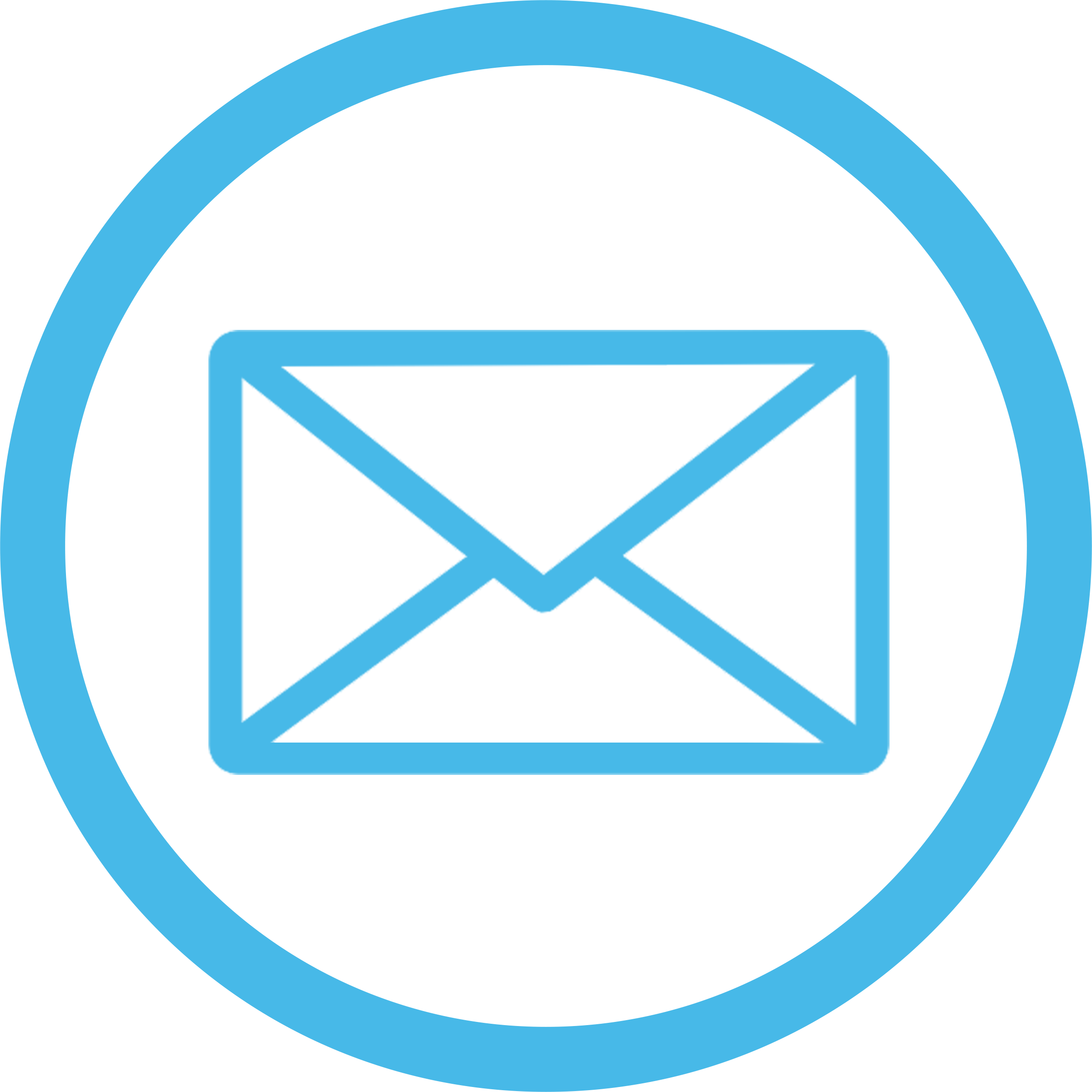 Email Icon 23 - Email Icon Round Png Clipart (2400x2400), Png Download