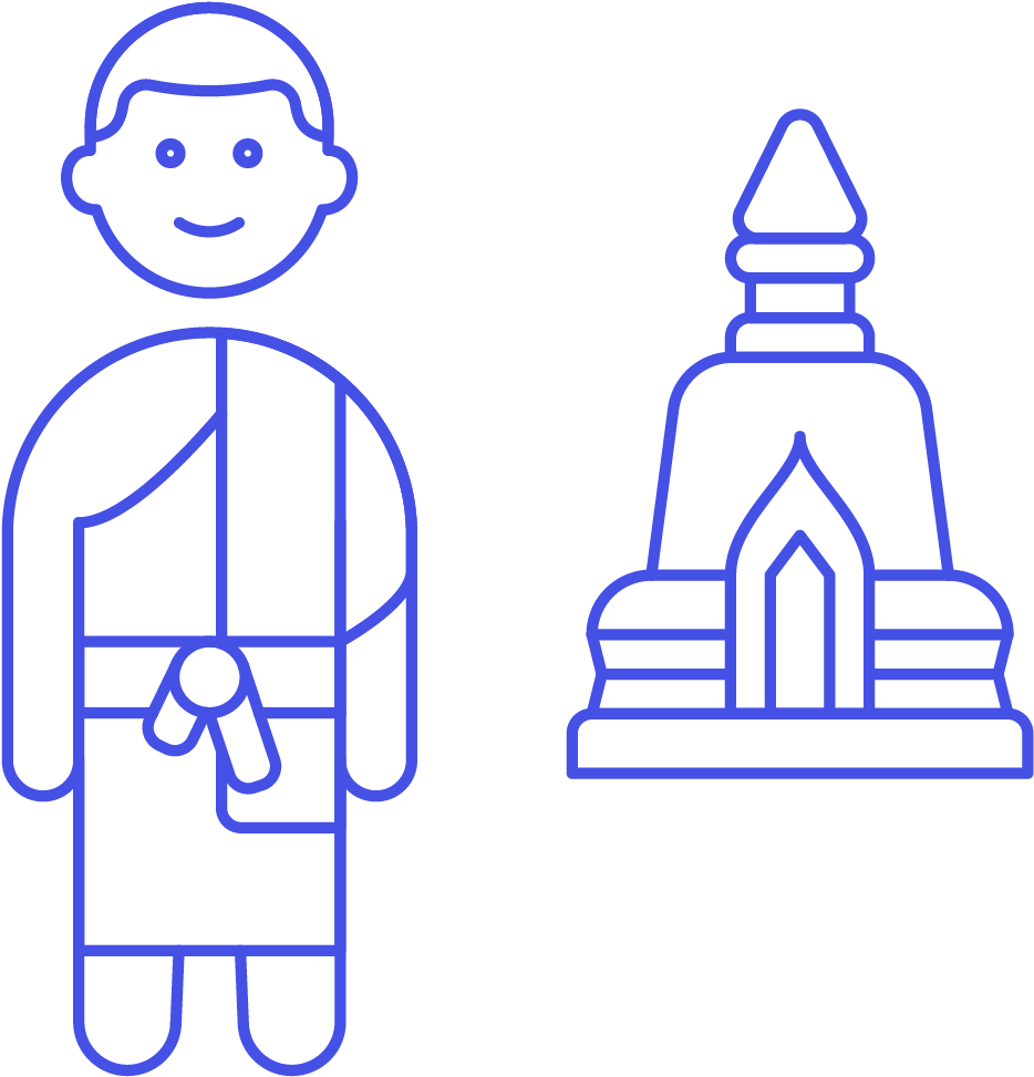 40 - Religion - Icon ศาสนา พุทธ Png Clipart (1025x1148), Png Download