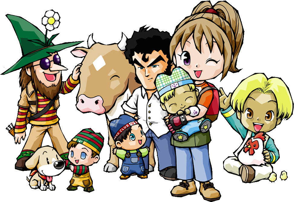 Harvest Pictures - Harvest Moon Wonderful Life Girl Clipart (1020x694), Png Download