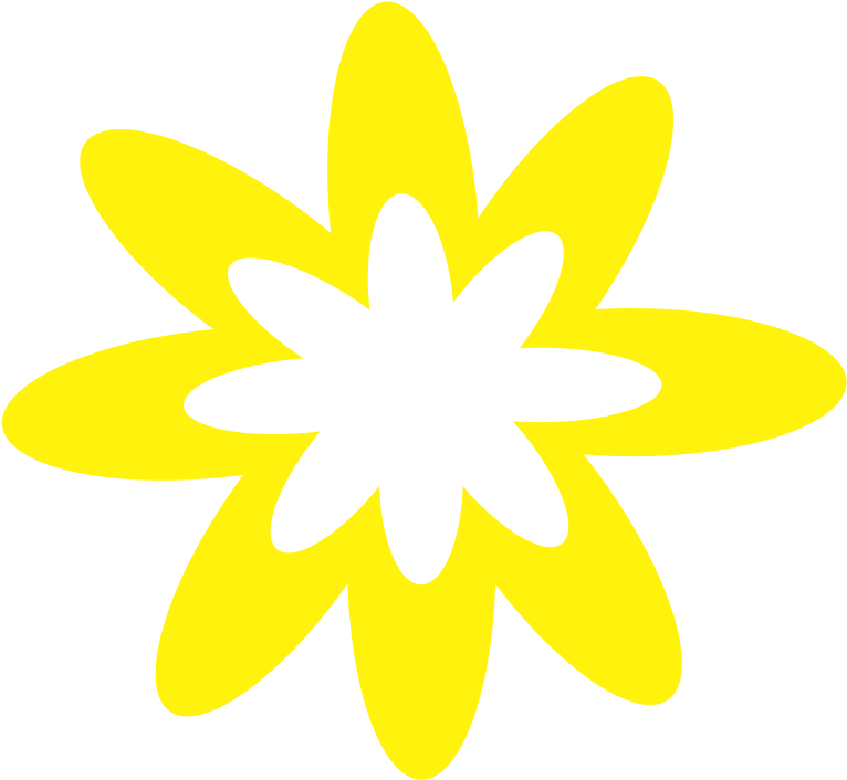 Free Yellow Burst Flower - Website Dashboard Icons Clipart (800x746), Png Download