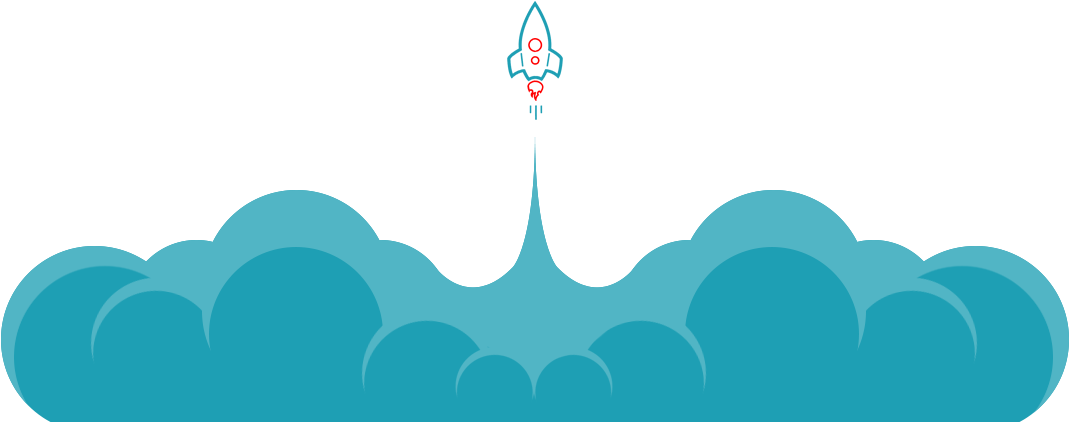 Silhouette Clipart - Rocket Png Transparent Png (1087x426), Png Download