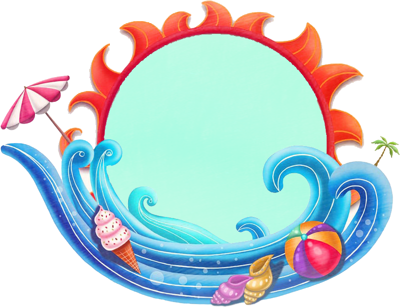 Wind Cartoon Png Banner Royalty Free Download - Sun Wave Png Clipart (1000x650), Png Download