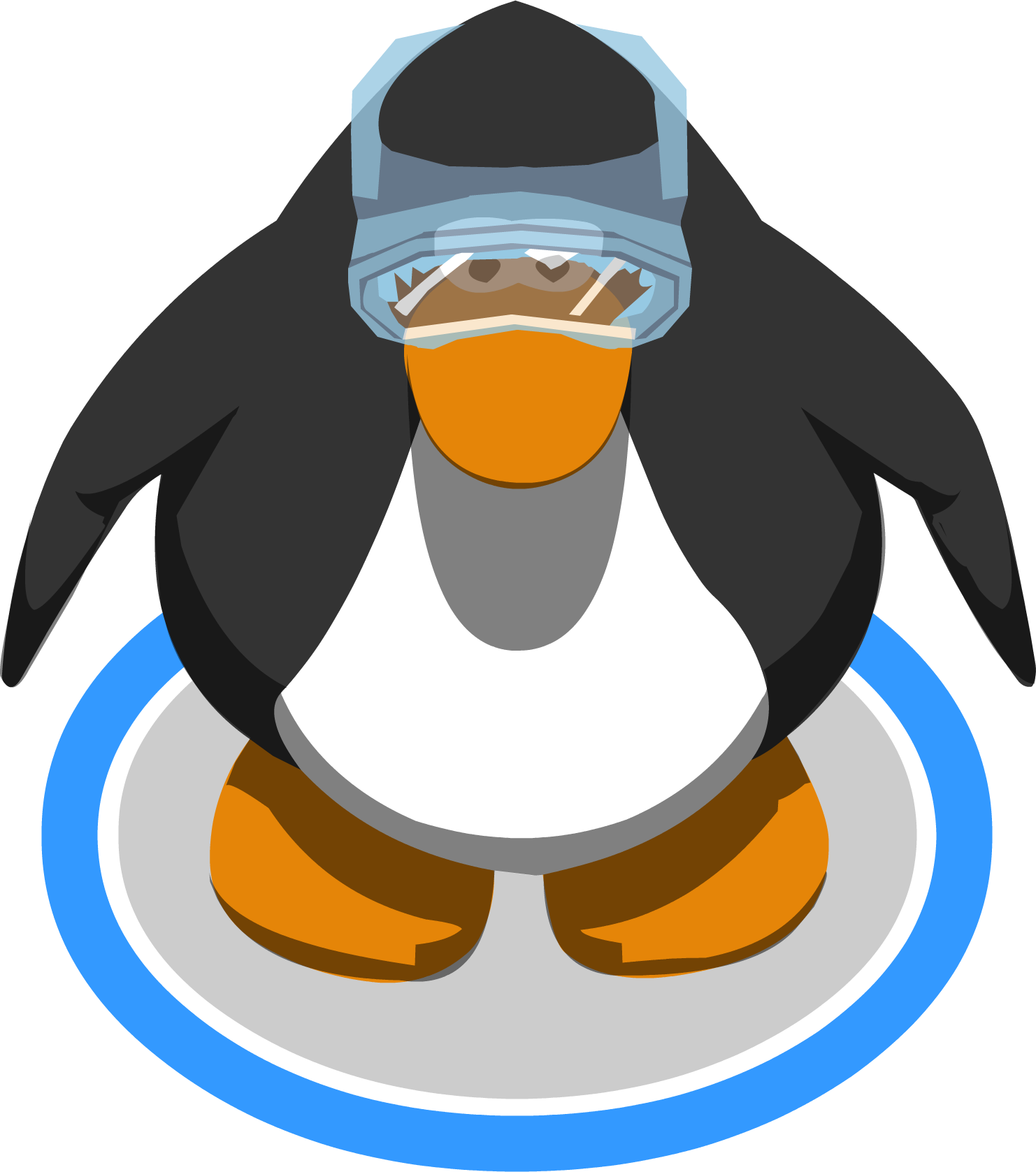 Lab Goggles Ig - Club Penguin Penguin Png Clipart (1482x1677), Png Download