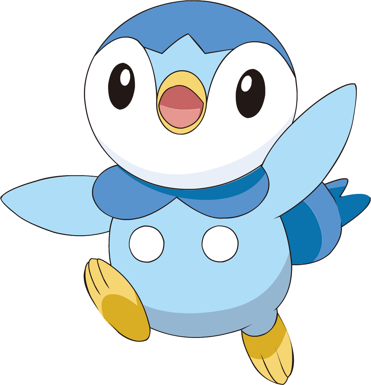 Anime Boy Clipart Goth - Piplup Pokemon - Png Download (1202x1247), Png Download