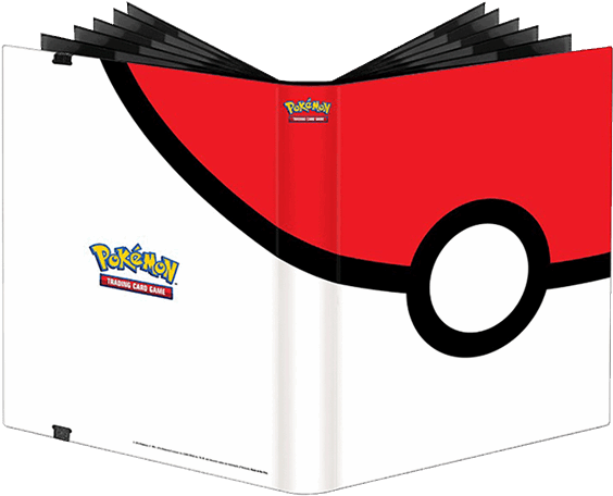 Clip Library Library Clip Binder Large - Pokémon Poke Ball Full-view 9-pocket Pro-binder - Png Download (600x600), Png Download