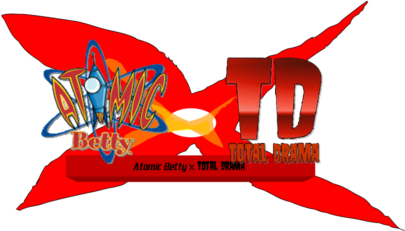 Atomic Betty X Total Drama Logo - Total Drama Atomic Betty Clipart (1382x789), Png Download