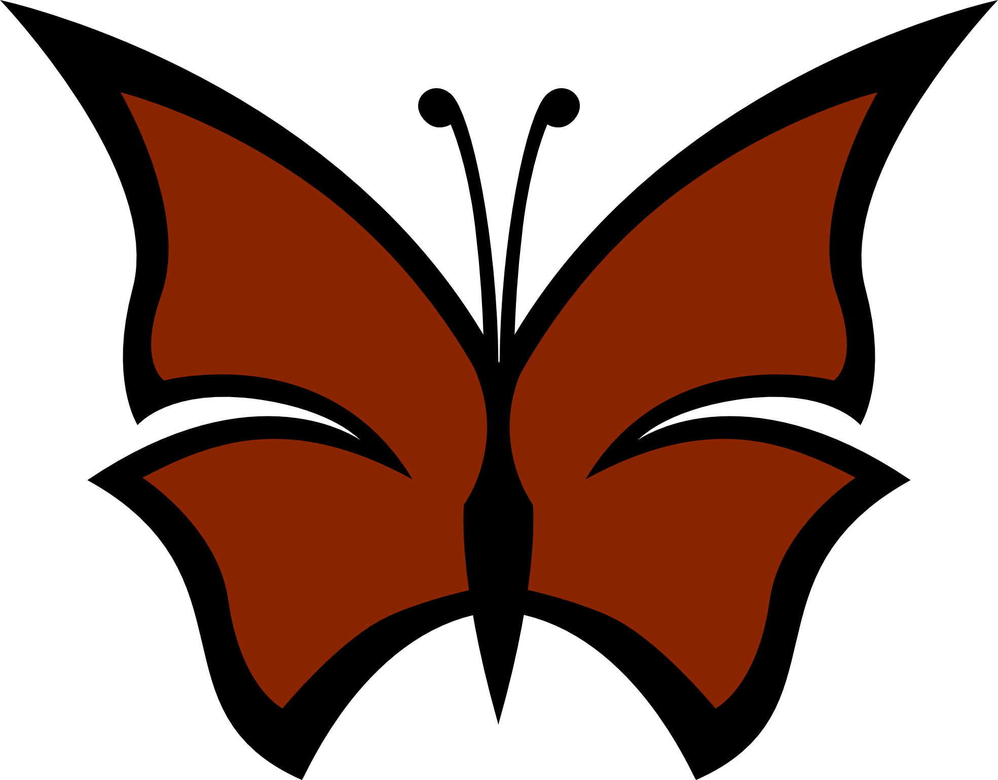 Clip Art Design Black And White Butterfly Png Download Full