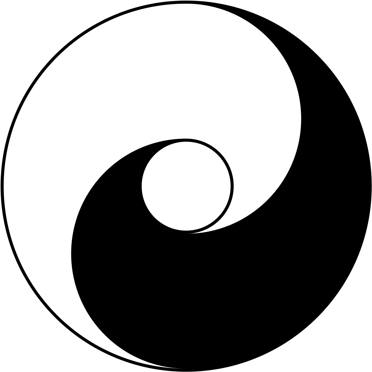 Taijitu Lai Zhide Clipart (1200x1200), Png Download