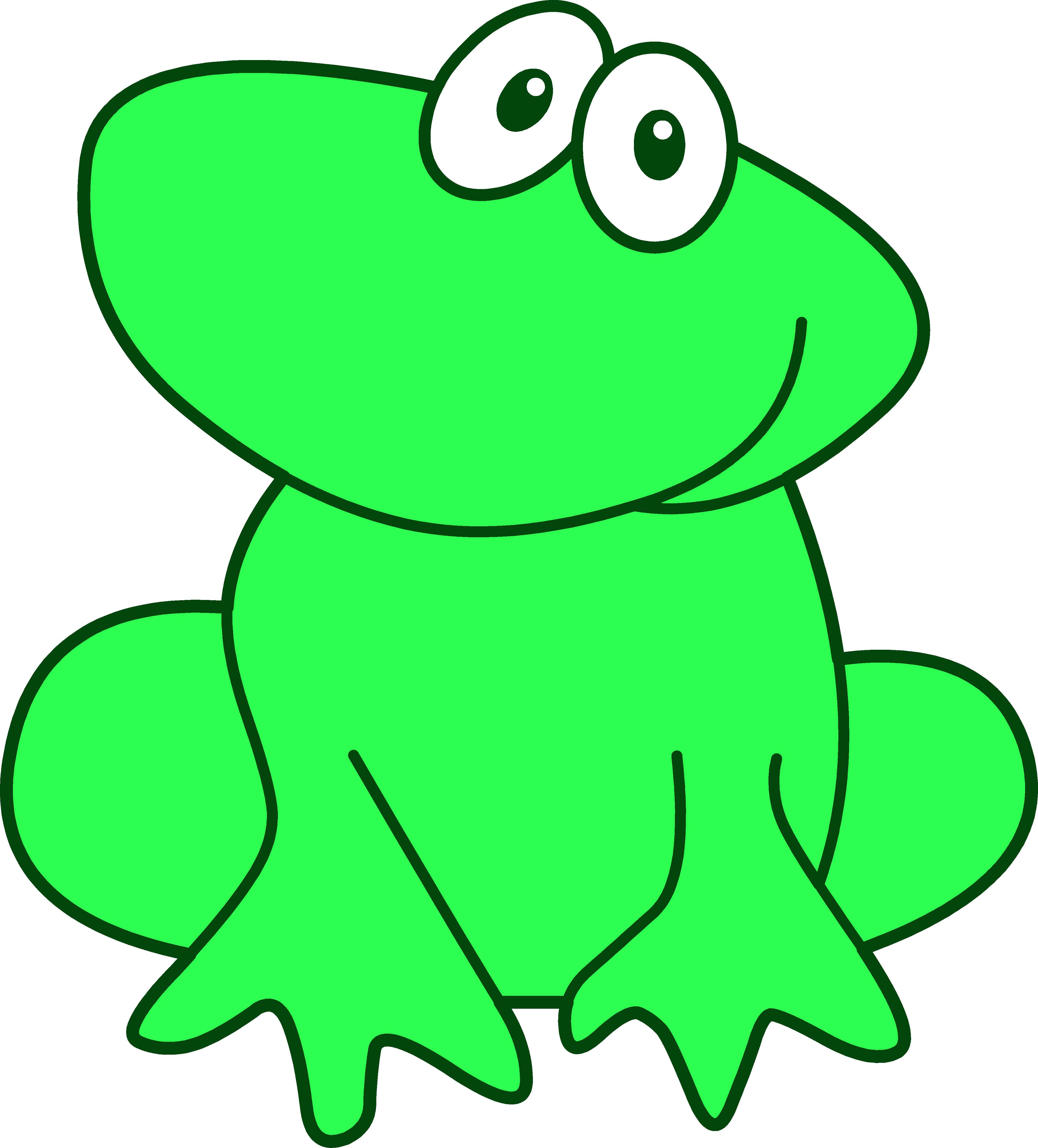 Baby Toad Cliparts - Frog And Tadpole Clipart - Png Download (4336x4797), Png Download