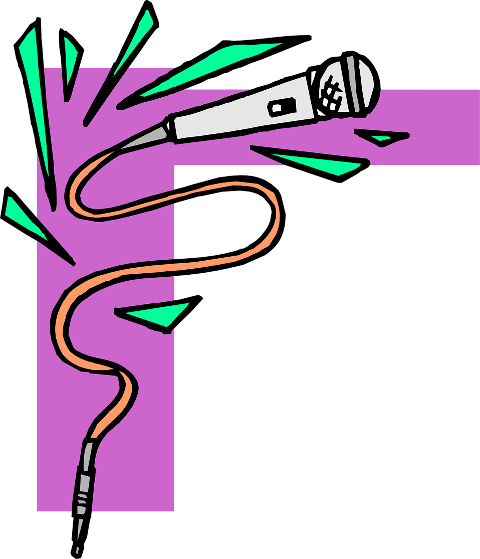 Microphone Clipart Border - Frame Microphone - Png Download (958x1115), Png Download