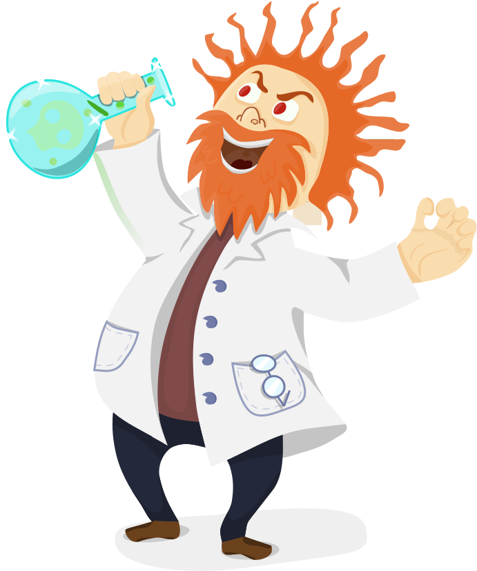 Cognitive Inception Inc - Mad Scientist Clipart - Png Download (1200x891), Png Download