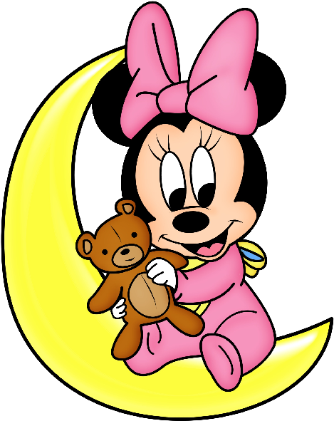 Baby Minnie Cartoon Images Valentine Heart Clip Art - Cartoon Baby Minnie Mouse - Png Download (600x600), Png Download