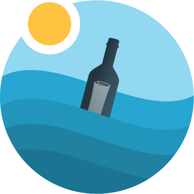 Bottled - Message In Bottle Icon Clipart (630x631), Png Download