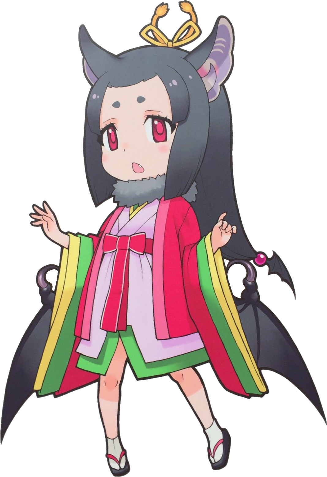 Fraternal Myotis Japari Library - Clouded Leopard Kemono Friends Clipart (1068x1559), Png Download
