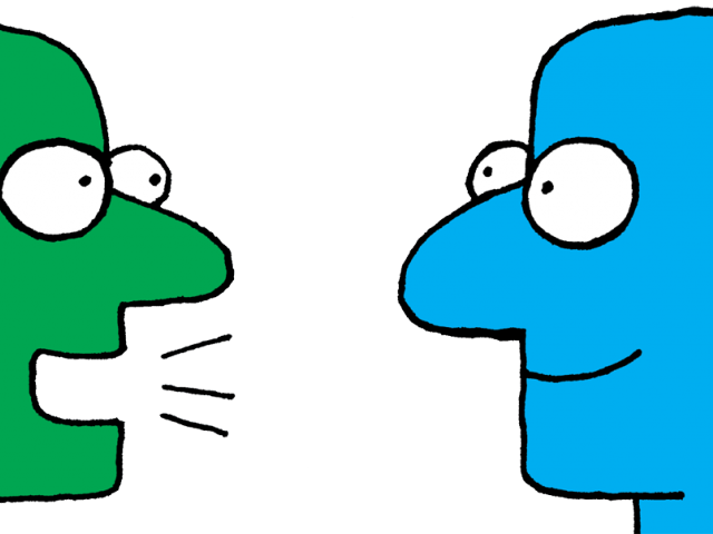 Message Clipart Messenger - Different Types Of Communication Cartoon - Png Download (640x480), Png Download