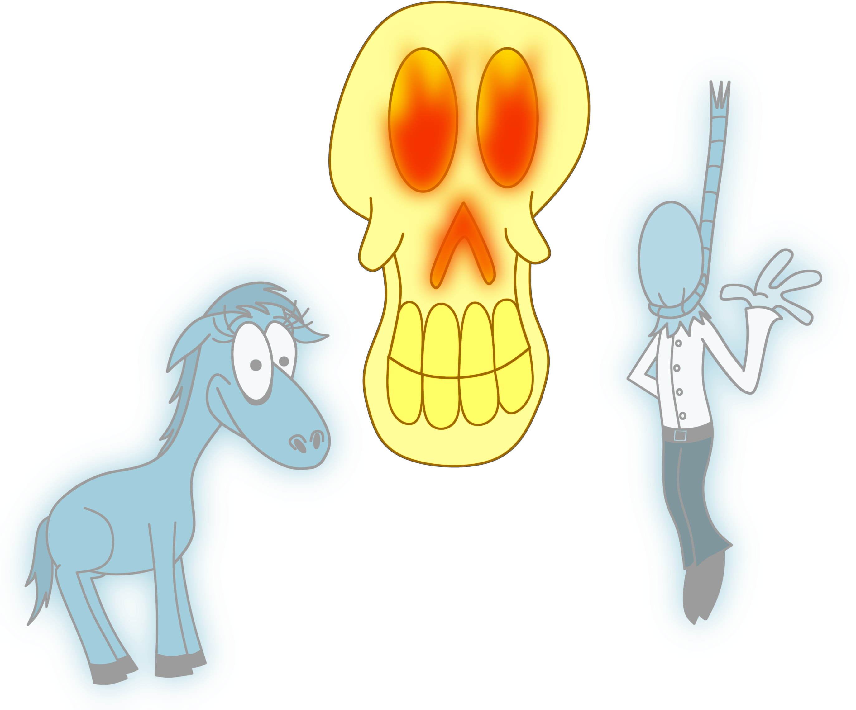 Ghostsofthehouse - Illustration Clipart (2796x2405), Png Download