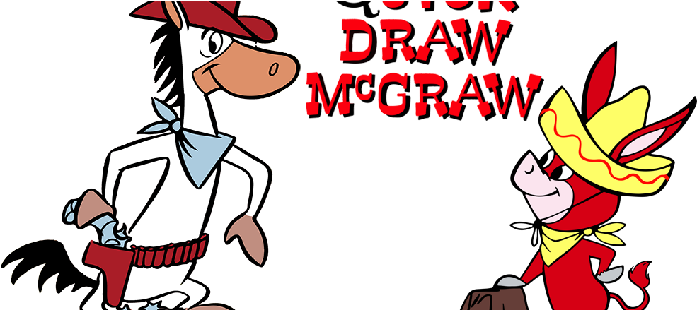 Real Life Quick Draw Mcgraw Cop Shoots Up Des Moines - Quick Draw Mcgraw Png Clipart (1000x438), Png Download