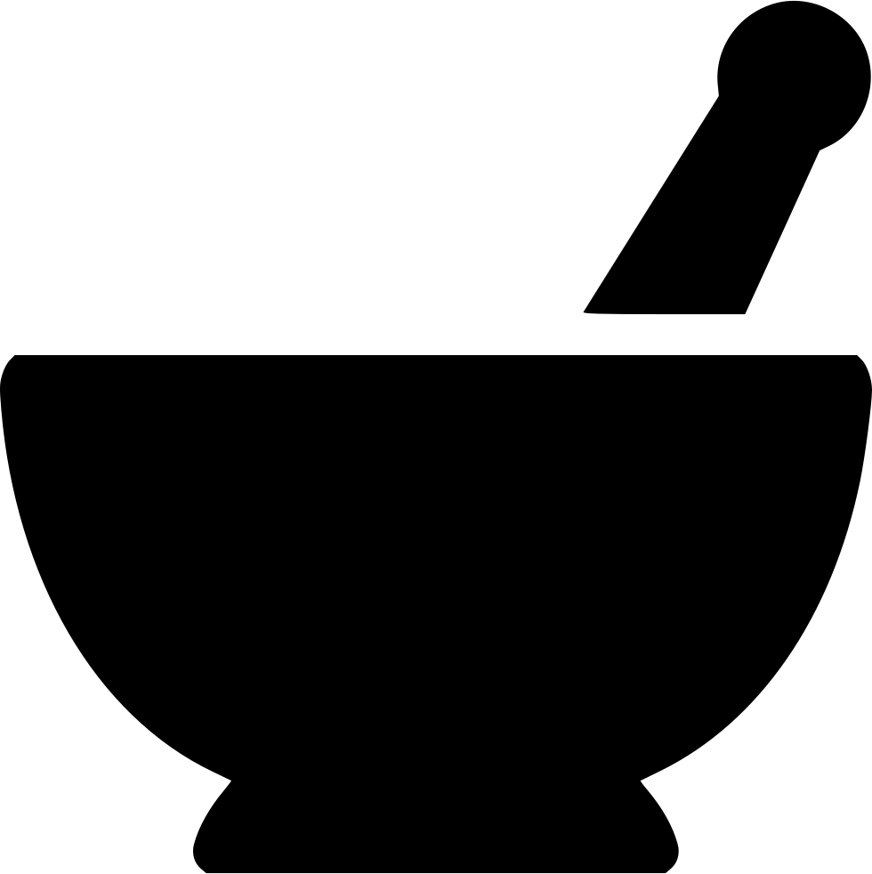 Mortar Pestle Comments - Mortar And Pestle Svg Clipart (980x982), Png Download